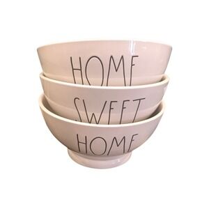 New Rae Dunn Home Sweet Home Cereal Bowls Stacking Soup Set Of 3